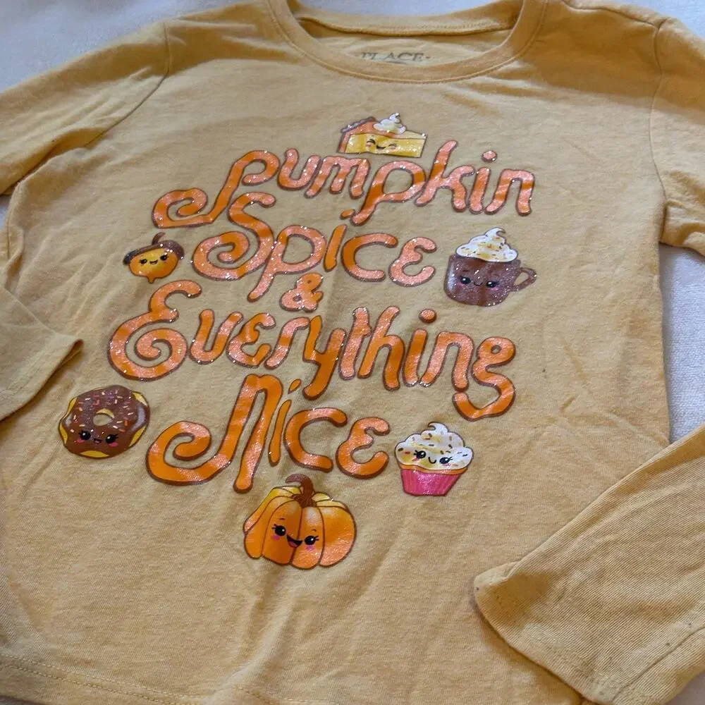 Bundle of Children's Place Long Sleeve Graphic tees sz 5-6